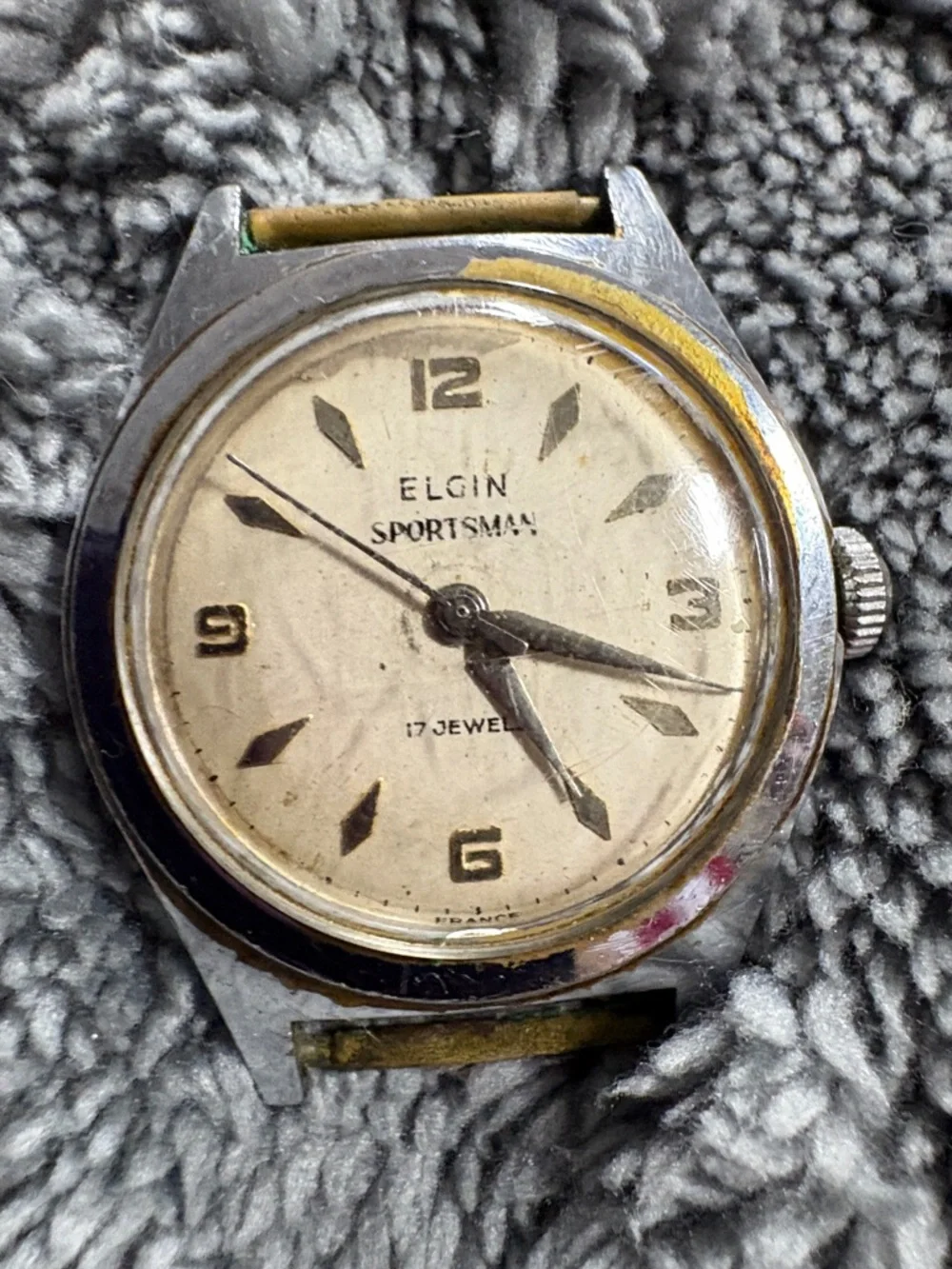 Sportsman Silver-Tone Vintage Watch – Elgin